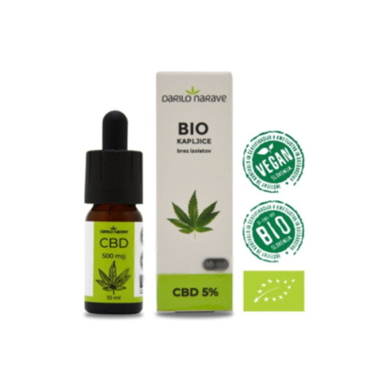 CBD kapljice 5%, 10ml