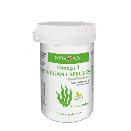 Omega 3 vegan, 80 kapsul