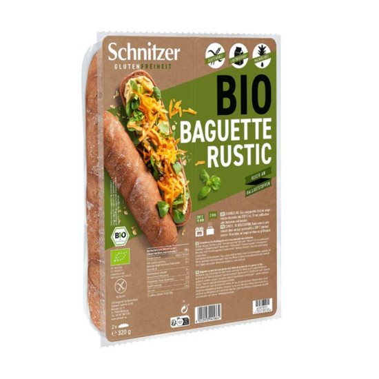 BIO rustikalna bageta brez glutena, 320g