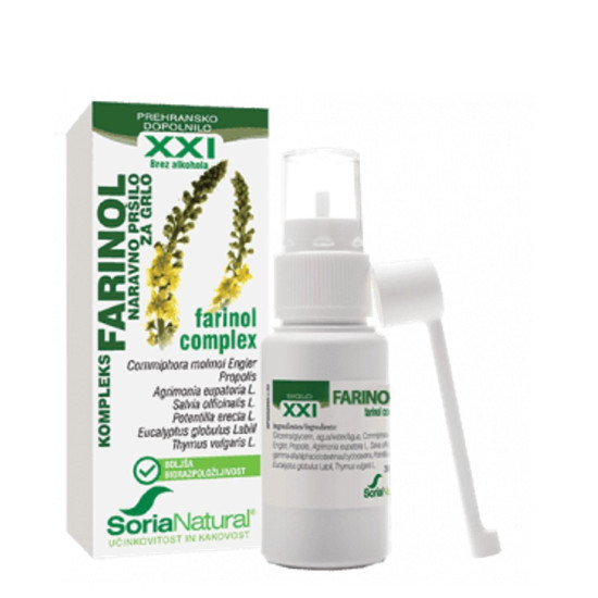 Farinol kompleks XXL pršilo za grlo, 30ml