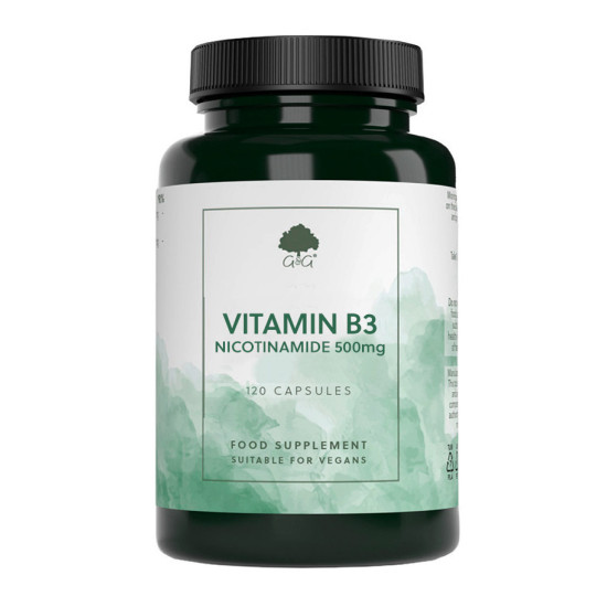 Vitamin B3 Nikotinamid 500 mg, 120 kapsul